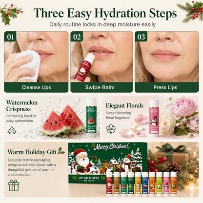 Christmas Moisturizing Lip Balm Set