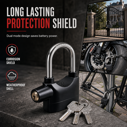 ⏳Limited-time 50% off⏰Heavy-Duty Aluminum Alloy Alarm Padlock🔒🚨