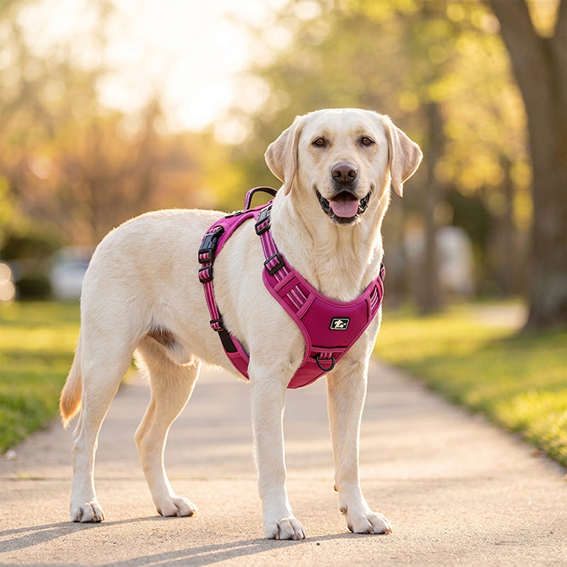 Outdoor Heavy-Duty Adjustable No-Pull Dog Harness with Control Handle