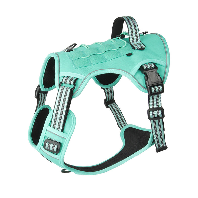 Outdoor Heavy-Duty Adjustable No-Pull Dog Harness with Control Handle