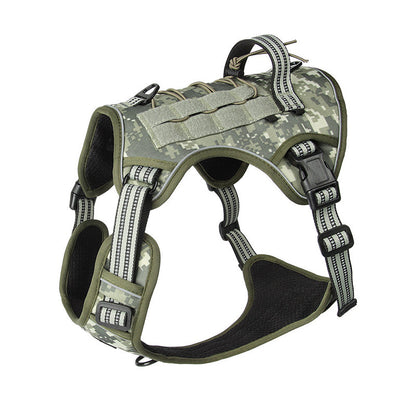 Outdoor Heavy-Duty Adjustable No-Pull Dog Harness with Control Handle
