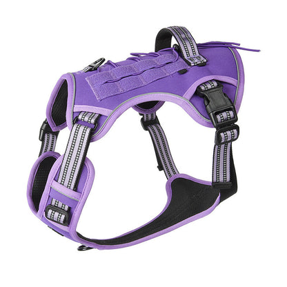 Outdoor Heavy-Duty Adjustable No-Pull Dog Harness with Control Handle