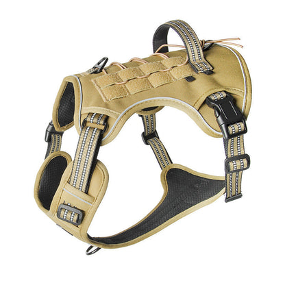 Outdoor Heavy-Duty Adjustable No-Pull Dog Harness with Control Handle