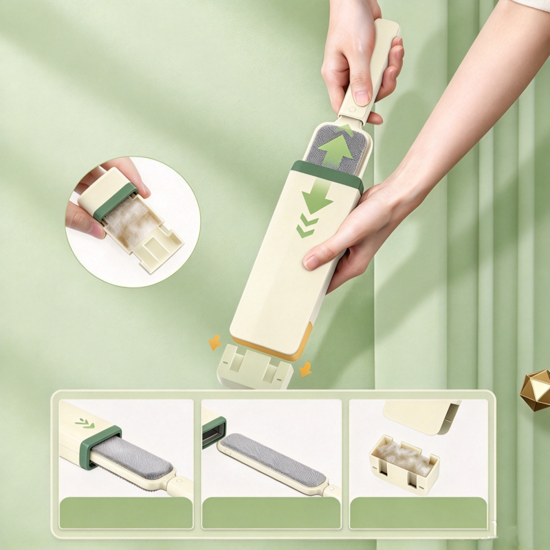 Double-Sided Electrostatic Lint Remover Brush