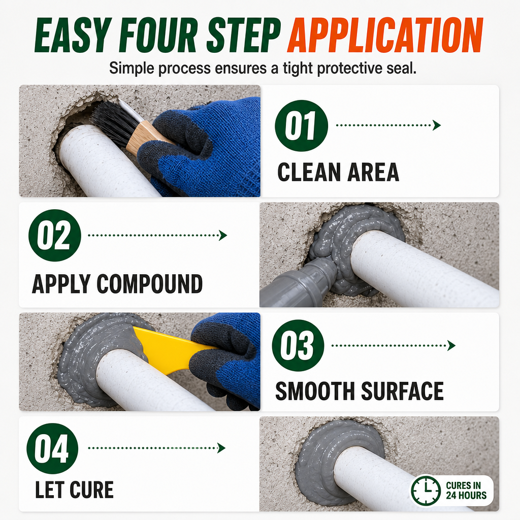 Household Anti Rodent Sealing Glue for Wall Holes and Pipe Gaps