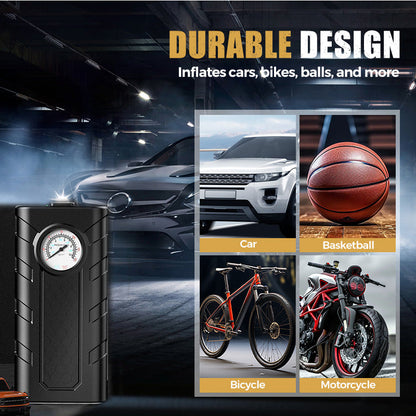 🚗 50% off wireless car air pump – fast inflation, precise pressure gauge, heat dissipation, and compact design. USB rechargeable! ✨🔋