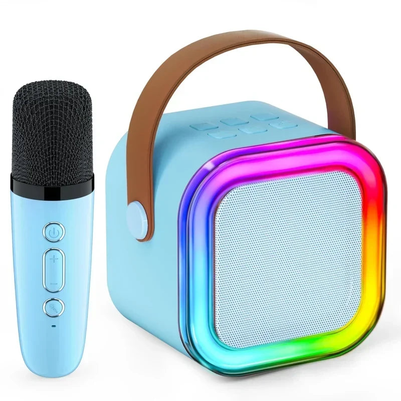 Mini Karaoke Machine for Kids with Wireless Microphones