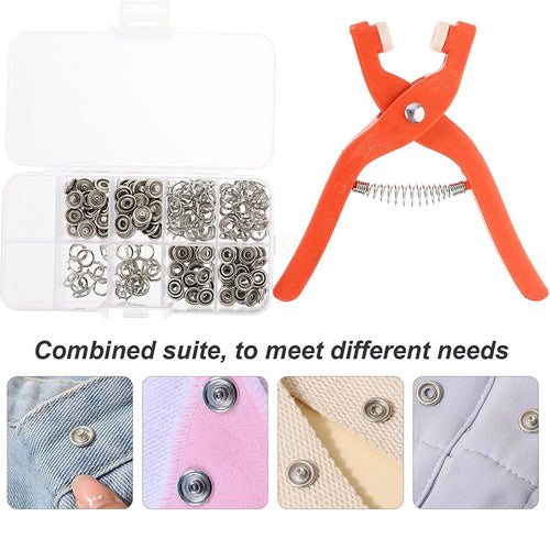🧵 50% OFF. No-Sew Snap Button Pliers – Stainless steel, ergonomic design, and organizer box. Install buttons in seconds with no needle or thread! ✨📦