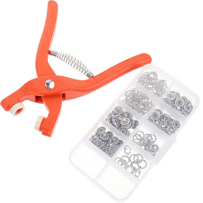 🧵 50% OFF. No-Sew Snap Button Pliers – Stainless steel, ergonomic design, and organizer box. Install buttons in seconds with no needle or thread! ✨📦