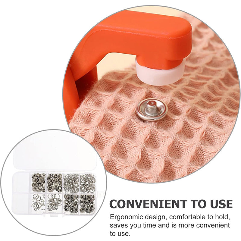 🧵 50% OFF. No-Sew Snap Button Pliers – Stainless steel, ergonomic design, and organizer box. Install buttons in seconds with no needle or thread! ✨📦