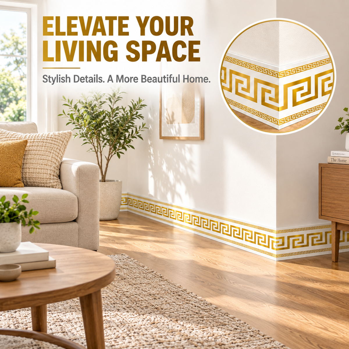 ⏳Limited-time 50% off⏰Self-Adhesive Skirting Board Border Sticker🧱🔰