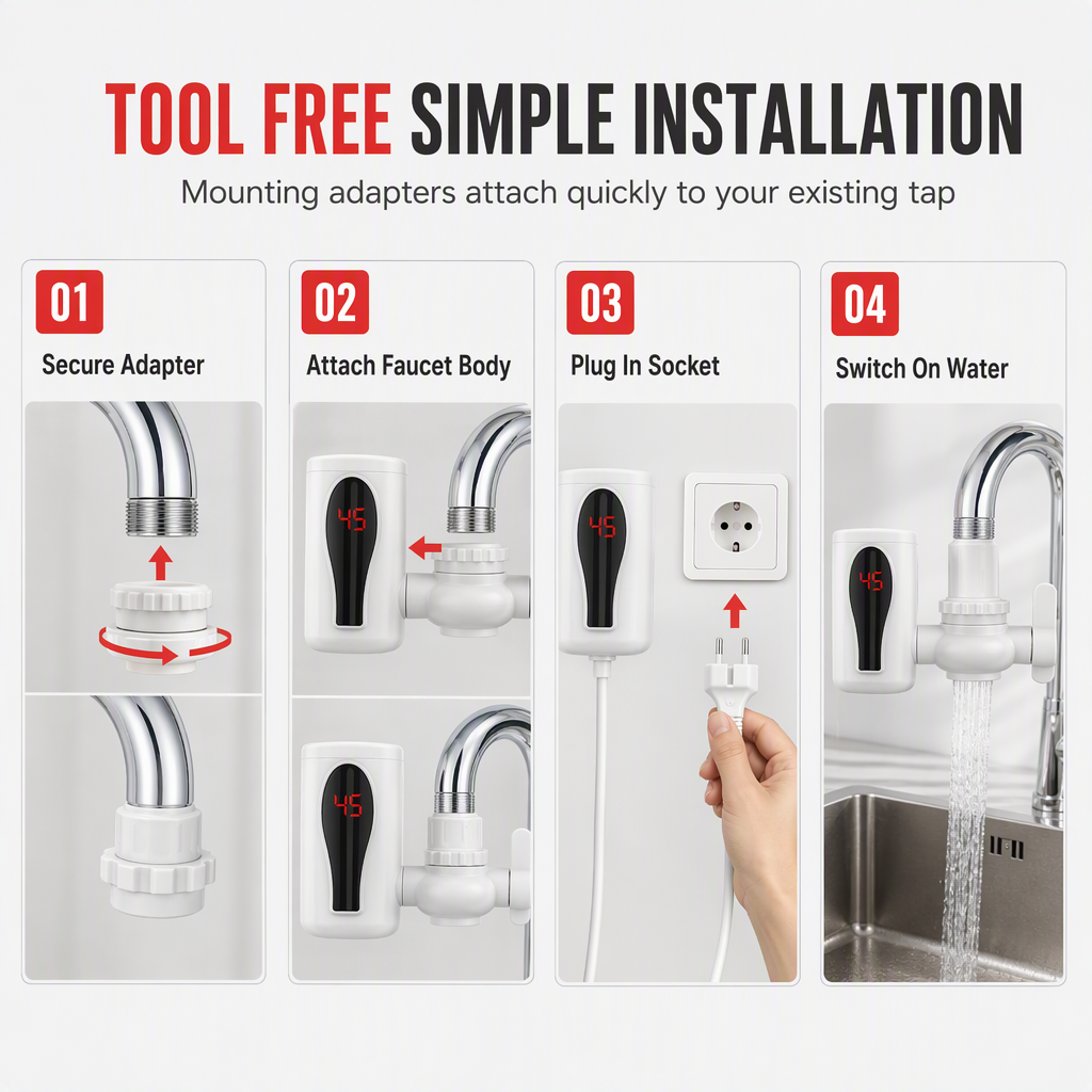 🚰 Limited-time 50% off sale 🔥 Instant-heating electric hot water faucet for the kitchen