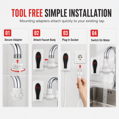 🚰 Limited-time 50% off sale 🔥 Instant-heating electric hot water faucet for the kitchen
