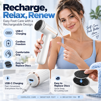Rechargeable Electric Foot File for Foot Care