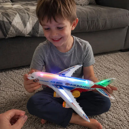 🛫Electric Model Aircraft with Sound and LED Lights✨