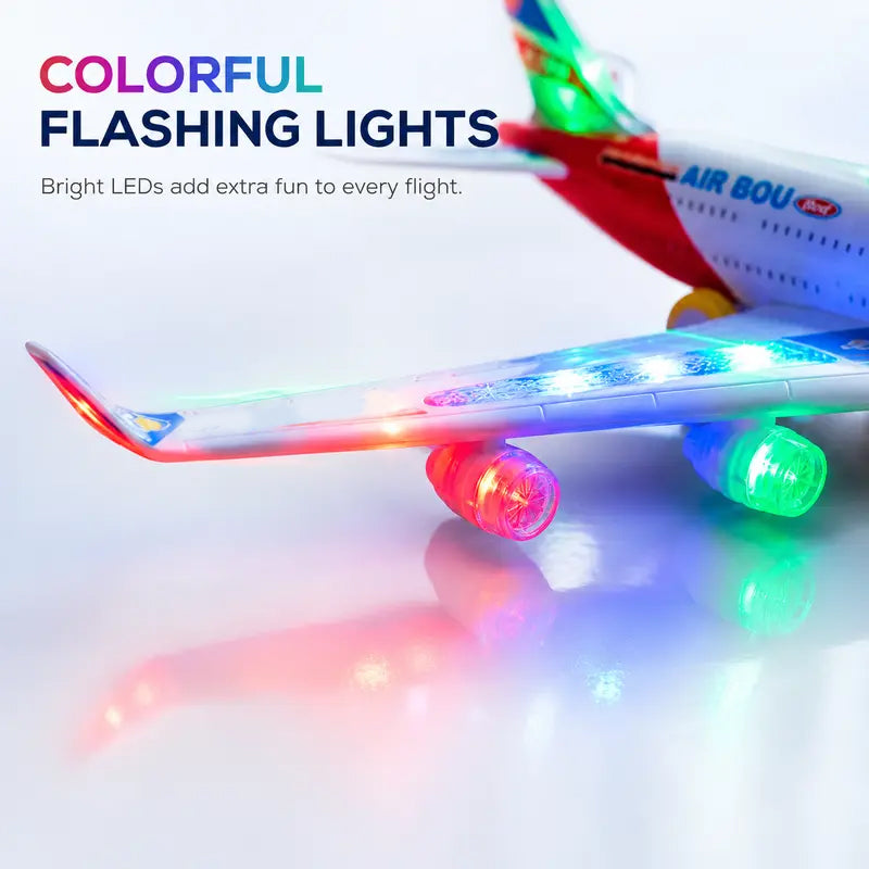 🛫Electric Model Aircraft with Sound and LED Lights✨