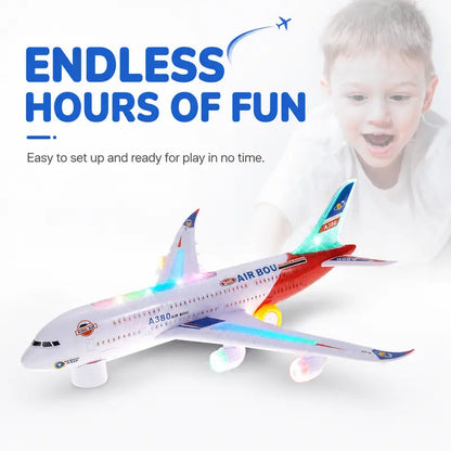🛫Electric Model Aircraft with Sound and LED Lights✨