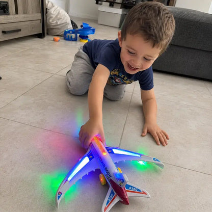🛫Electric Model Aircraft with Sound and LED Lights✨