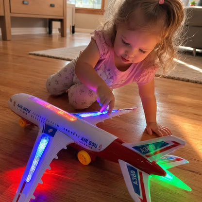 🛫Electric Model Aircraft with Sound and LED Lights✨