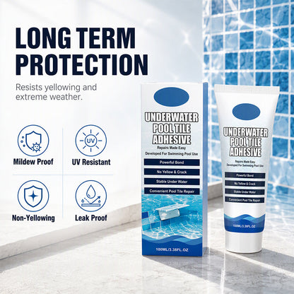 🏊 Underwater Pool Tile Adhesive – High Strength Waterproof Repair Glue for Pools