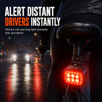 Bike Light Set | Bright Front Headlight & Rear Taillight for Night Riding