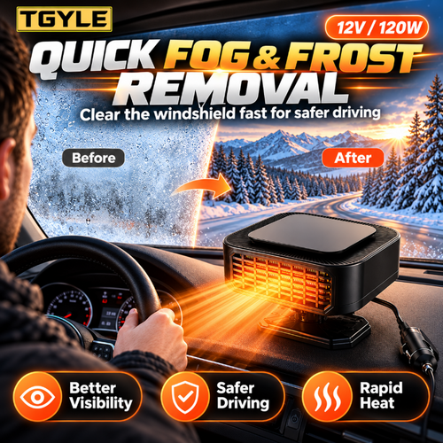 Portable Car Heater Defroster with 360-Degree Rotating Base！！！