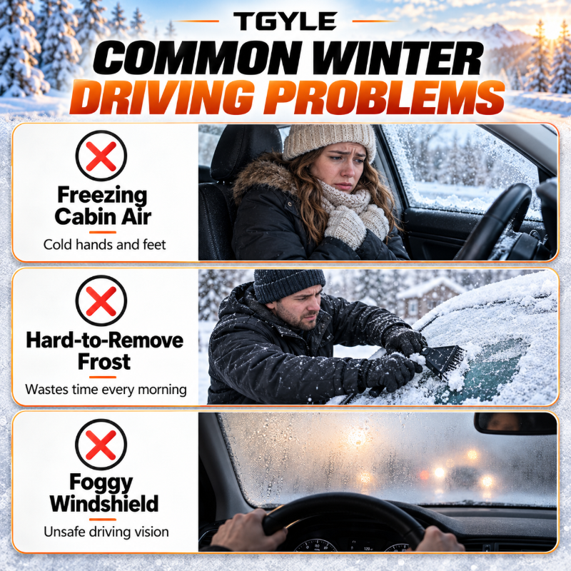 Portable Car Heater Defroster with 360-Degree Rotating Base！！！