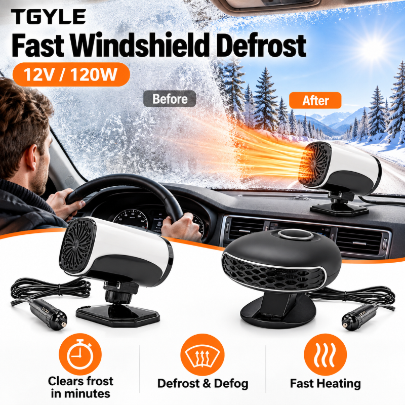 Portable Car Heater Defroster with 360-Degree Rotating Base！！！
