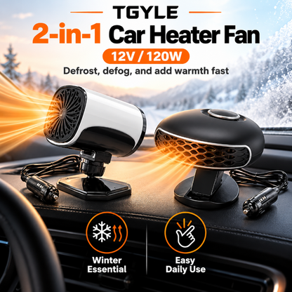 Portable Car Heater Defroster with 360-Degree Rotating Base！！！