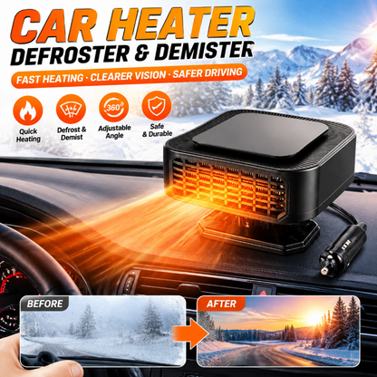 Portable Car Heater Defroster with 360-Degree Rotating Base！！！