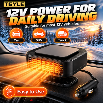 Portable Car Heater Defroster with 360-Degree Rotating Base！！！