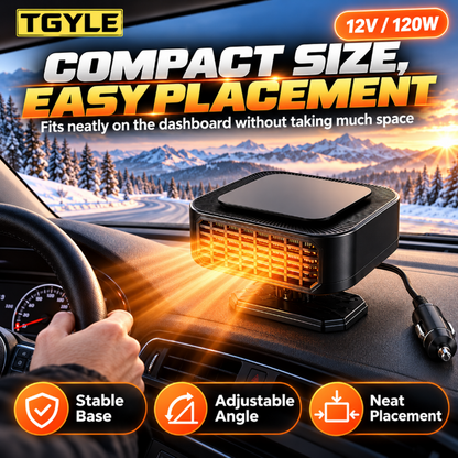 Portable Car Heater Defroster with 360-Degree Rotating Base！！！