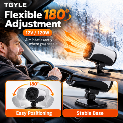 Portable Car Heater Defroster with 360-Degree Rotating Base！！！