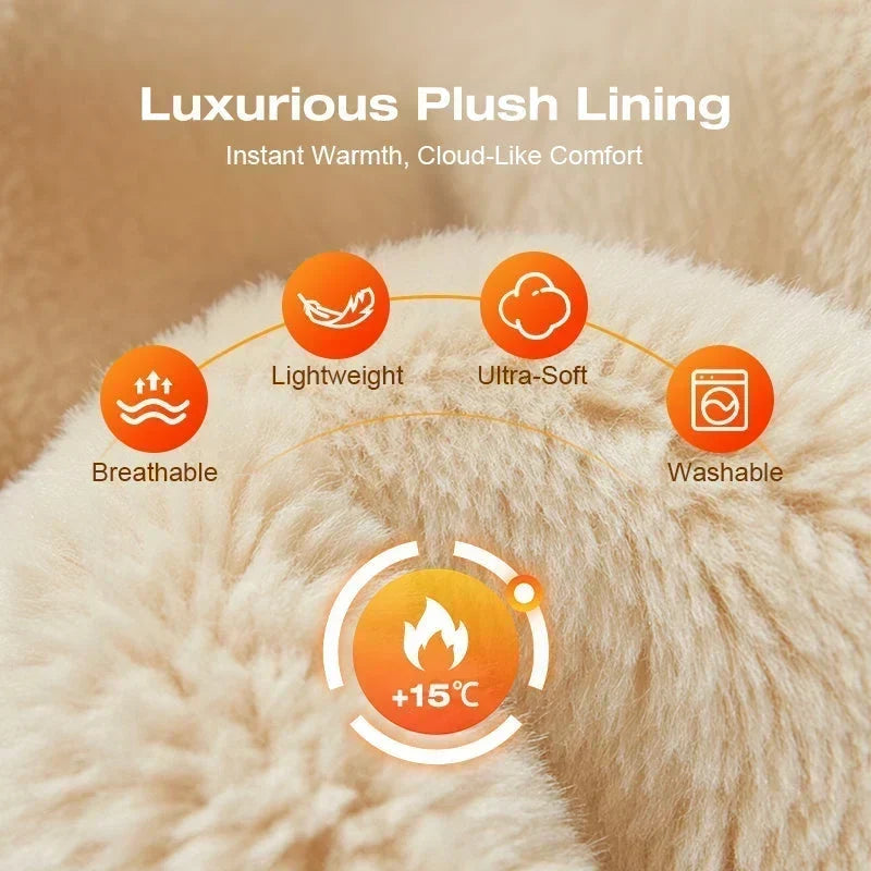 🎉🎁70% OFF!!!-Ready for Winter!!!❄️✨Women 3-in-1 Knitted Balaclava Hat, Fleece Lined Warm Hood Beanie with Scarf & Face Mask, Pom Pom Winter Hat for Outdoor Skiing🧣
