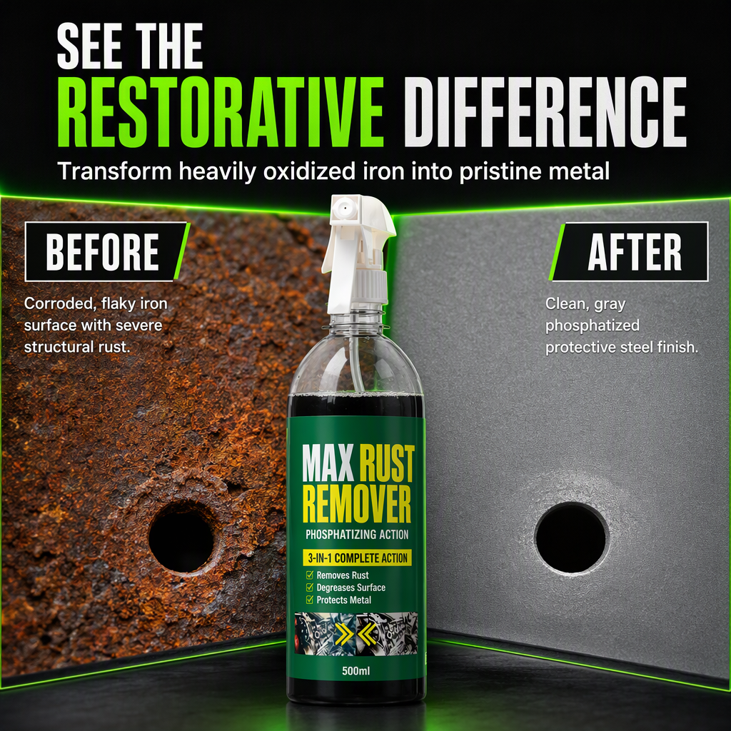 🔧 LIMITED-TIME 50% OFF! 💨 3 in 1 Rust Remover & Phosphating Agent – Degrease, Remove Rust, Anti-Rust ✨