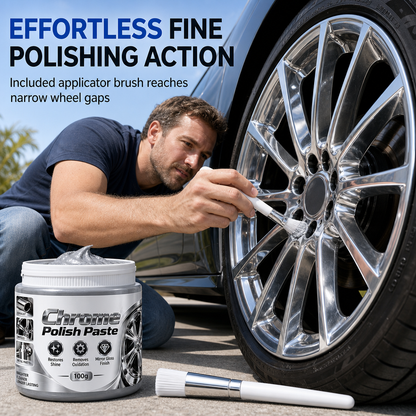 ✨🔥 50% OFF – Chrome & Metal Polish Paste with Brush, Oxidation Remover