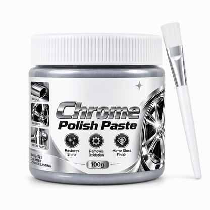 ✨🔥 50% OFF – Chrome & Metal Polish Paste with Brush, Oxidation Remover