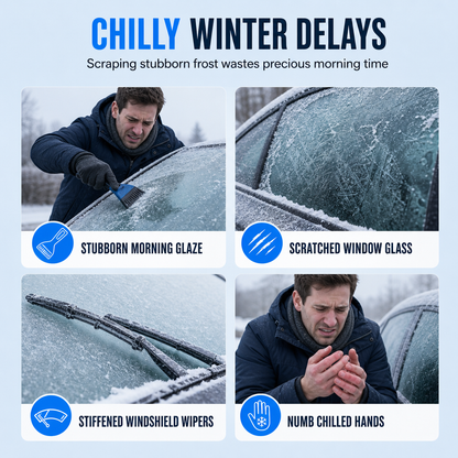 Car Windshield and Window Glass De-Icing and Snow Melting Spray for Winter