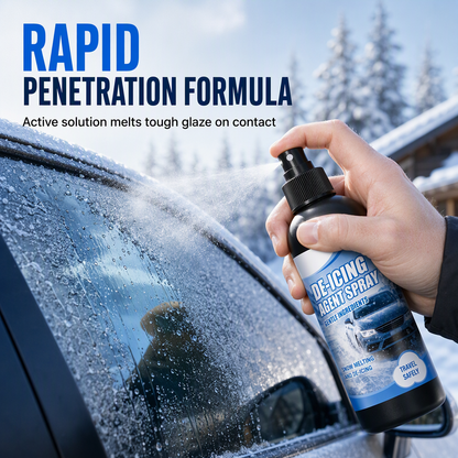 Car Windshield and Window Glass De-Icing and Snow Melting Spray for Winter