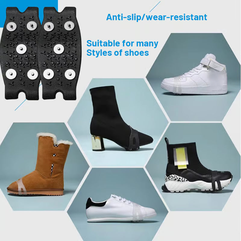 🧊👣 Anti-Slip Shoe Grips – Better Traction on Ice & Snow🍀