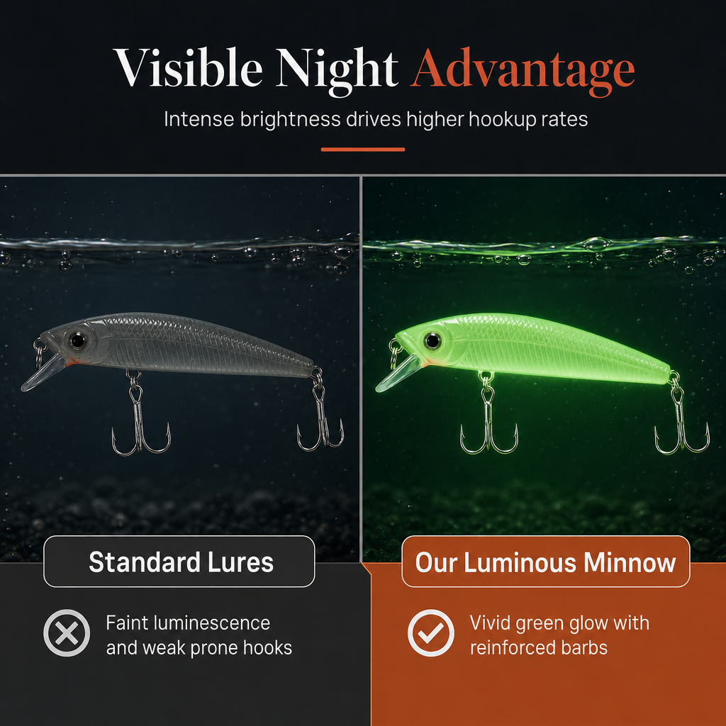 ✨Buy 1 Get 1 Free🐟️Luminous Minnow Hard Bait Artificial Lure for Night Fishing