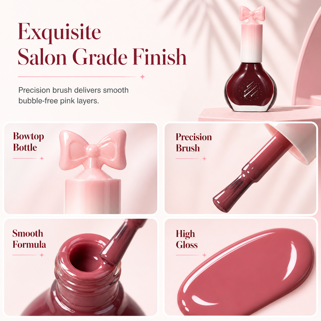 💅 50% OFF NOW! Quick-Dry Waterproof Oil-Based Nail Polish – Fast-Drying, Water-Resistant & High-Gloss Finish – Perfect for a Flawless Pink Manicure ✨