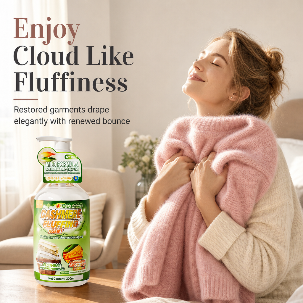 🧶 Wool & Cashmere Sweater Softening and Reshaping Care