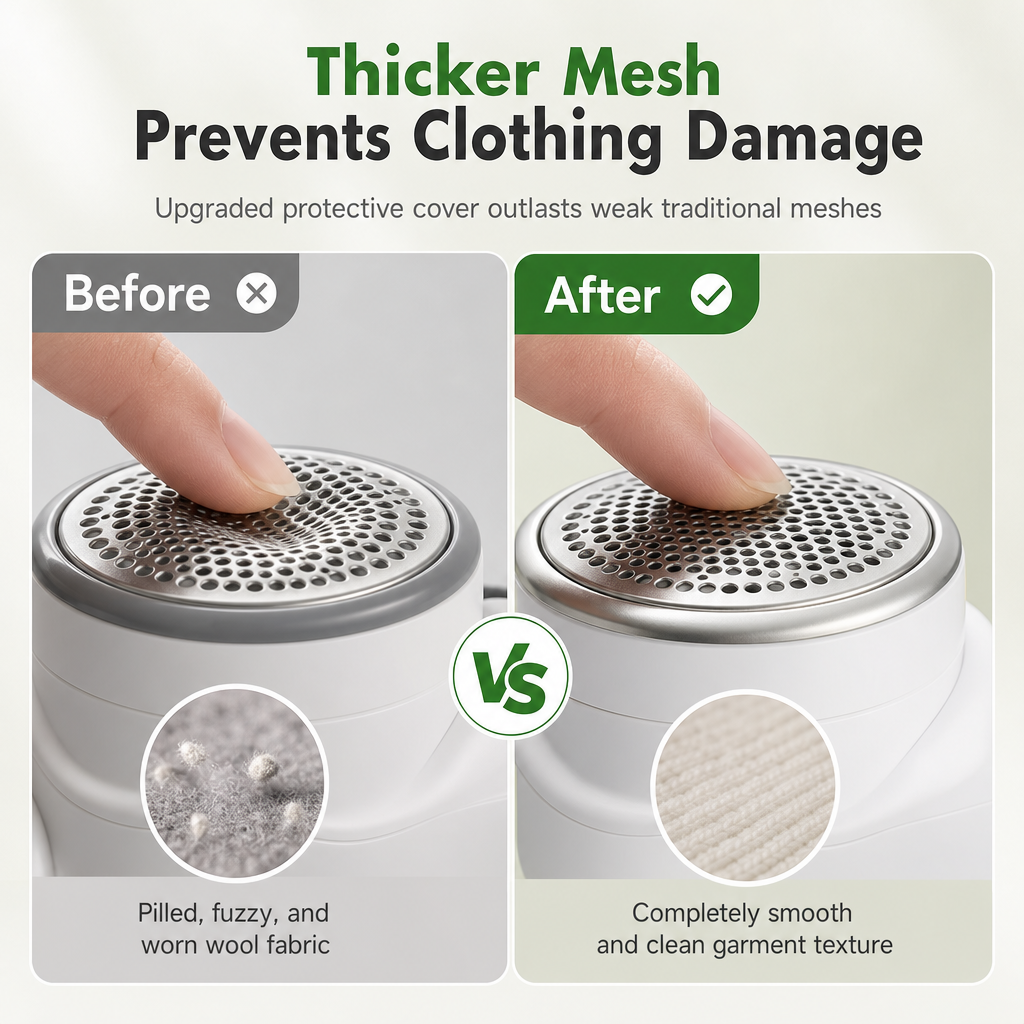 🚨 50% off for the first 50 customers! 🧥 Rechargeable electric fabric shaver with a smart digital display.