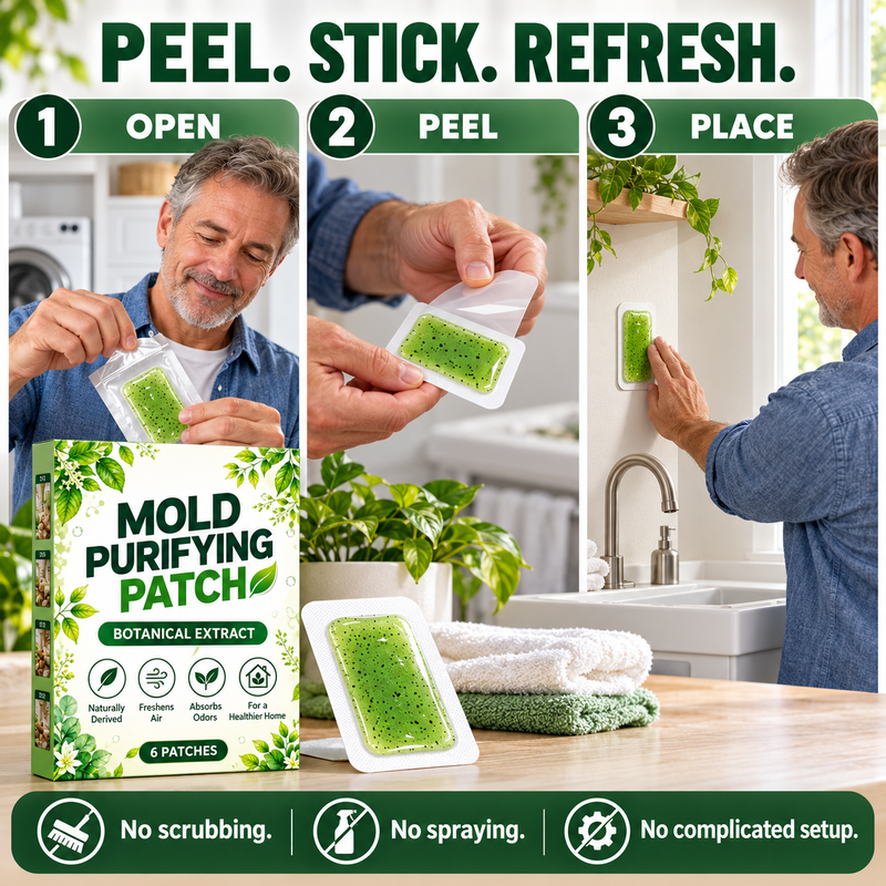 🧪50% OFF NOW! Mold & Mildew Removal Patches – Botanical Formula, 6-Pack