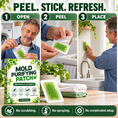 🧪50% OFF NOW! Mold & Mildew Removal Patches – Botanical Formula, 6-Pack