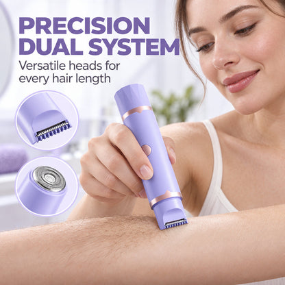 🌸 Portable Women's Dual-Head Electric Shaver & Hair Trimmer ✨