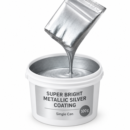 🏆 Last Day Special Price! 🎨 Water-Based Metallic Silver Paint for Metal Renovation