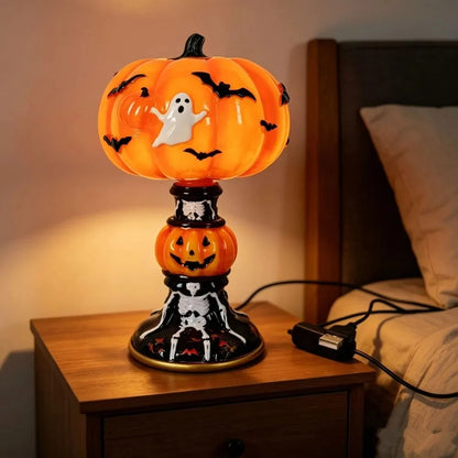 Tiffany-Style Pumpkin Night Light
