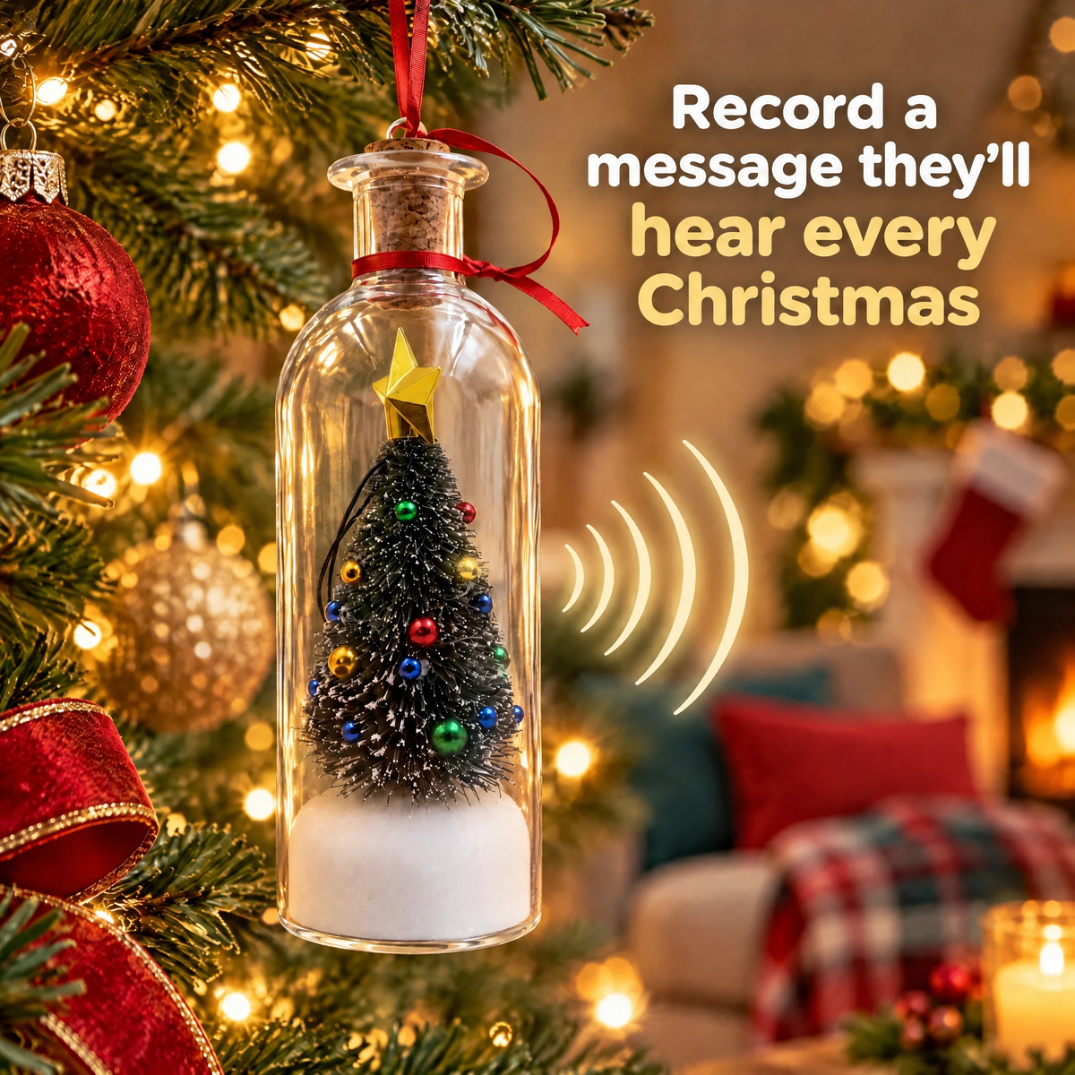 Message in a Bottle Keepsake Ornament — product photo 1 of 8